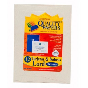 Kit Quality Papers Tarjetas...