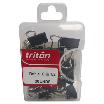 Doble Clip Triton 1/2 Negro...