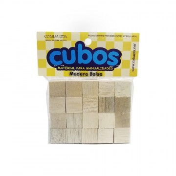 Cubo de balso 20x20x20 mm x...