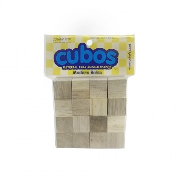 Cubo de balso 25x25x25 mm x...